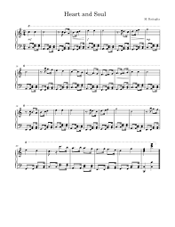 Neoclassical music and life messages. Heart And Soul Piano Sheet Music For Piano Solo Musescore Com