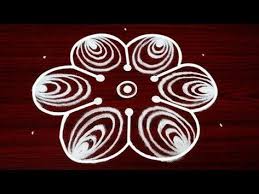 Simple Rangoli Designs With 7x4 Dots Beautiful Kolam Designs Easy Muggulu Designs Youtube Rangoli Designs Simple Rangoli Kolam Designs