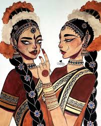 Crown The Brown Exclusive The South African South Asian Artist Darshini Chetty Indian Art Paintings South Asian Art Indian Illustration