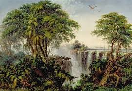 Thomas Baines Chutes Victoria Avec Ruee Buffle Chutes Victoria Victoria Art
