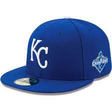 Kansas City Royals Authentic Collection On Field 59fifty Game Cap With 2015 World Series Champio Fitted Baseball Caps Kansas City Royals Hat Kansas City Royals