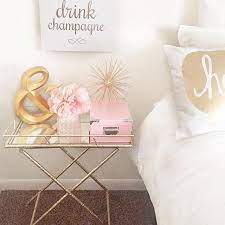 Bar Cart Side Table 40 Hobby Lobby Barcartdecorating Pink Bedroom Decor Champagne Bedroom Pink Gold Bedroom