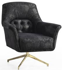 Dieser luxuriöse und topmoderne designersessel besteht aus formgepressten. Casa Padrino Luxus Drehsessel Schwarz Grau Messingfarben 82 X 80 X H 90 Cm Edler Wohnzimmer Sessel Wohnzimmer Mobel