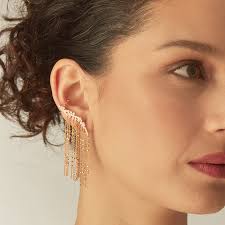 Silver Climbing Earrings