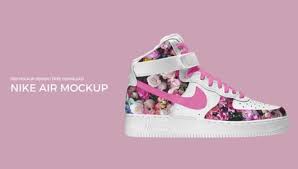 Free Realistic Nike Air Psd Mockup Titanui In 2020 Nike Air Web Graphic Design Nike