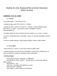 Urina inchisa la culoare, tulbure sau cu sange; 13 Urina Analize