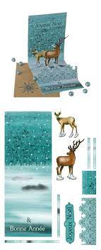 une carte de voeux ornee d un cerf cartes noel a fabriquer anniversaire scrapbooking coloriage emo princesses disney