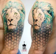 Rodrigo Tas Lion Tattoo Fantasie Tattoos Blume Des Lebens Tattoo Blumen Huft Tattoos