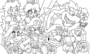 Do you know waluigi ? Waluigi Coloring Pages