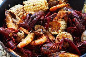 Seafood Boil With Cajun Butter Sauce Rasa Malaysia Seafood Boil Recipes Seafood Boil Cooking Seafood