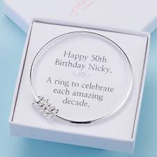 We did not find results for: 50th Birthday Silver Bangle By Sophie Jones Jewellery Notonthehighstreet Com