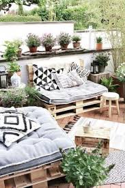 Muebles De Paleta De Jardin Idee Deco Terrasse Jardin Sur Le Toit Idee Deco Balcon