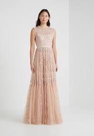 Needle Thread Clover Gloss Gown Occasion Wear Rose Quartz Zalando Co Uk Langes Abendkleid Ballkleid Brautjungfernkleid