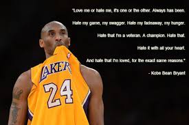 Kobe Bryant Quotes About Haters Quotesgram