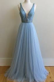 Off Shoulder Prom Dresses Deep V Neck Prom Dresses Light Blue Prom Dresses Long Prom Dress Prom Dre Prom Dresses For Teens Homecoming Dresses Long Prom Dresses