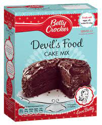 Preheat oven to 350 degrees. Devil S Food Chocolate Cake Mix Baking Mixes Betty Crocker Uk