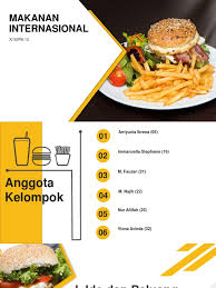 Penerapan sistem produksi makanan internasional berdasarkan daya dukung daerah. Pkwu Makanan Internasional
