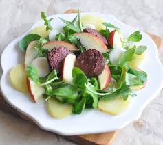 Recette Salade Tiede De Boudins Noirs Aux Deux Pommes Recette Boudin Noir Salade Tiede Boudin Aux Pommes