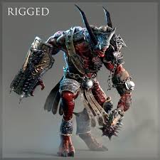 Heavy Demon 3d Model Demon 3d Model Fantasy Monster