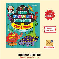 Memang benar singa menduduki rantai makanan teratas di hutan belantara. Jual Buku Mewarnai Usia Dini Tema Dinosaurus Anak Paud Tk Terbaru Juni 2021 Blibli