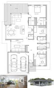 Modern House Plan To Narrow Lot House Plan From Concepthome Com Modern Floor Plans House Plans Australia Narrow Lot House Plans