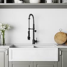 We did not find results for: Vigo 36 Inch Double Bowl Matte Stone Crown Reversible Apron Front Farmhouse Kitchen Sink And Zurich Pull Down Spray Kitchen Faucet And Soap Dispenser Set In Matte Black
