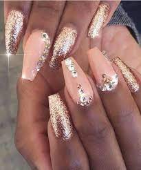 pinterest dopethemesz bougie glam aesthetic pink glitter gold glitz glam nails art design linadoll nagel nagelideen designer nagel