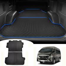 Amazon.co.jp: RAWAKORW ラゲッジマット 日産 NV350 キャラバン E26 2017年～ プレミアムGX専用 5人乗り トランク マット ラバー製カーゴマット TPO素材 高性能弾性材料 3D 立体成型 トランクトレイ ラゲッジカバー ラゲッジトレイ 防水 1P : 車＆バイク