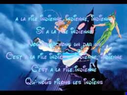 Peter Pan Parole Chanson Youtube A La File Indienne Paroles De Chansons Peter Pan