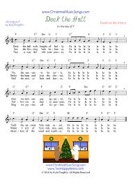 Deck The Halls Free Sheet Music