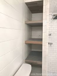 How To Build Bathroom Shelves Next To Shower Bathroom Remodel Shower Bathrooms Remodel Bathroom Shelves