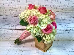 Bridal bouquets made from hydrangeas. Hydrangea And Roses Wedding Bouquet By Irene S Floral Design
