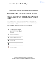 pdf the development of a decision aid