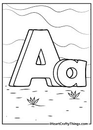 printable alphabet coloring pages updated 2022