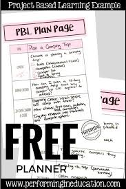 How To Plan Project Based Learning Free Printable Planner Project Based Learning Project Based Learning Math Project Based Learning Examples