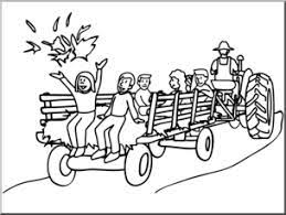 Beauty and the beekeeper coloring sheet. Clip Art Hay Ride B W I Abcteach Com Abcteach