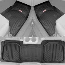 Motor Trend Lot De 3 Tapis De Sol En Caoutchouc Epais Et Inodore Amazon Ca Auto Rubber Floor Mats Rubber Flooring Floor Mats