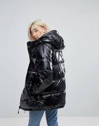 Pull Bear Black Puffer Ski Jacket Black Latest Fashion Clothes Jackets Fashion