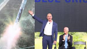 Jeff bezos and blue origin travel deeper into space than richard branson. Bezos Blue Origin Gets Ok To Send Him 3 Others To Space Abc News