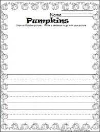 Pumpkin Writing Page Print Practice Made By Teachers Kindergarten Writing Paper Printing Practice Kindergarten Math Worksheets