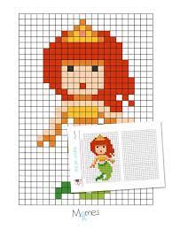 Voir tous les articles de normanpanco sur géométriquement. Pixel Art La Sirene Pixel Art Coloriage Pixel Coloriage