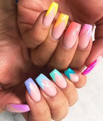 It's hard enough to pick one polish colour, so the thought of curating five that play well together (undertones and all) brings on a massive. Manicuremonday The Best Nail Art Of The Week French Tip Acrylic Nails Fire Nails Acrylic Nails Coffin Short