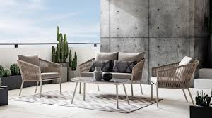 Buy Alpin 4 Piece Outdoor Lounge Domayne Au Home Decor Outdoor Lounge Outdoor Bar Table