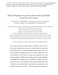 Sadly the sk ornithopter goes with him. Pdf Efficient Flapping Wing Drone Arrests High Speed Flight Using Post Stall Soaring
