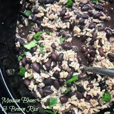 Slow cooker mexican rice and beans. Slow Cooker Mexican Beans Brown Rice Fit Slow Cooker Queen