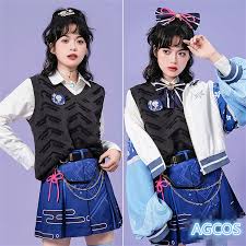 AGCOS Presale Genshin Impact Kamisato Ayaka Doujin Cosplay Costume Game  Daily Suits Coat Uniforms Cosplay Costumes| | - AliExpress
