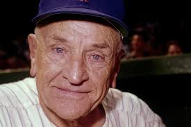 Casey Stengel's cap flap