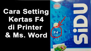 Untuk mengatur ukuran panjang dan lebar kertas pada printer (canon, epson) pilih ukuran yang kita inginkan, dalam hal ini f4, maka tampilan halaman atau margin kertas pada layar akan berubah sesuai yang kita pilih. Cara Menambahkan Ukuran Kertas F4 Di Settingan Printer Dan Ms Word Mr Mung Dot Com