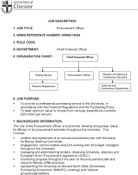 Top duties and qualifications a chief financial officer, or financial manager is responsible for helping a company or organisation achieve its financial goals. Job Description 1 Job Title Procurement Officer 2 Hrms Reference Number Hrms Role Code 4 Department Chief Financial Officer Pdf Free Download