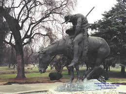 The End Of The Trail Photo By Scott Dawes This Image Captures The Beauty Of Both The Statue And Mooney Grove Park In Vis Visalia California Visalia Grove Park